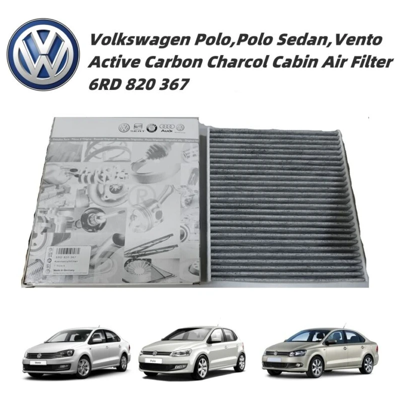 Volkswagen Polo,Polo Sedan,Vento Active Carbon Charcol Cabin Air Filter 6RD 820 367