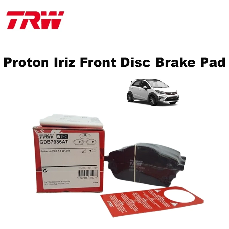 Proton Iriz Front Disc Brake Pad Trw Brand