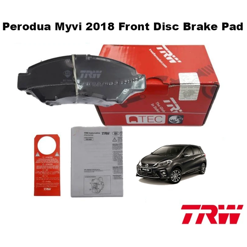 Perodua Myvi 2018 Front Disc Brake Pad Trw Brand