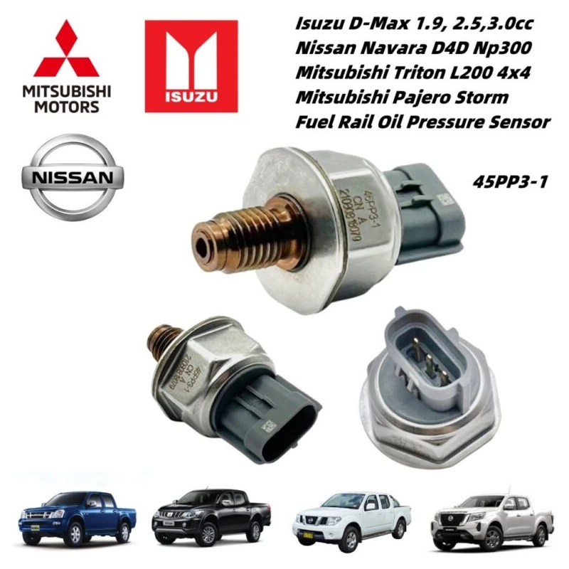 Original Nissan Navara, Mitsubishi Triton L200, Pajero Storm & Isuzu D-Max Common Fuel Rail Oil Pressure Sensor 45PP3-1