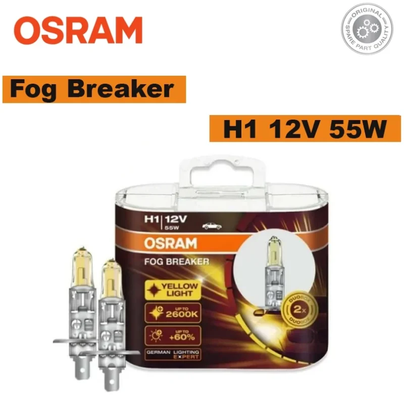 62150FBR-HCB Osram H1 12V 55W P14.5S Fog Breaker Bulb