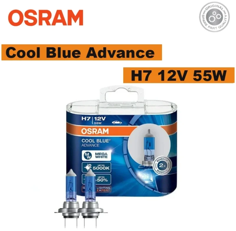 62210CBA-HCB DUO Osram H7 12V 55W PX26D Cool Blue Advance Bulb