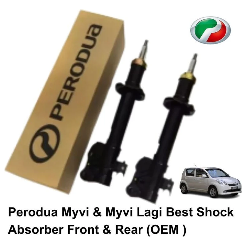 Original Perodua Geniune Myvi Old & Myvi Lagi Best Shock Absorber Front & Rear Set