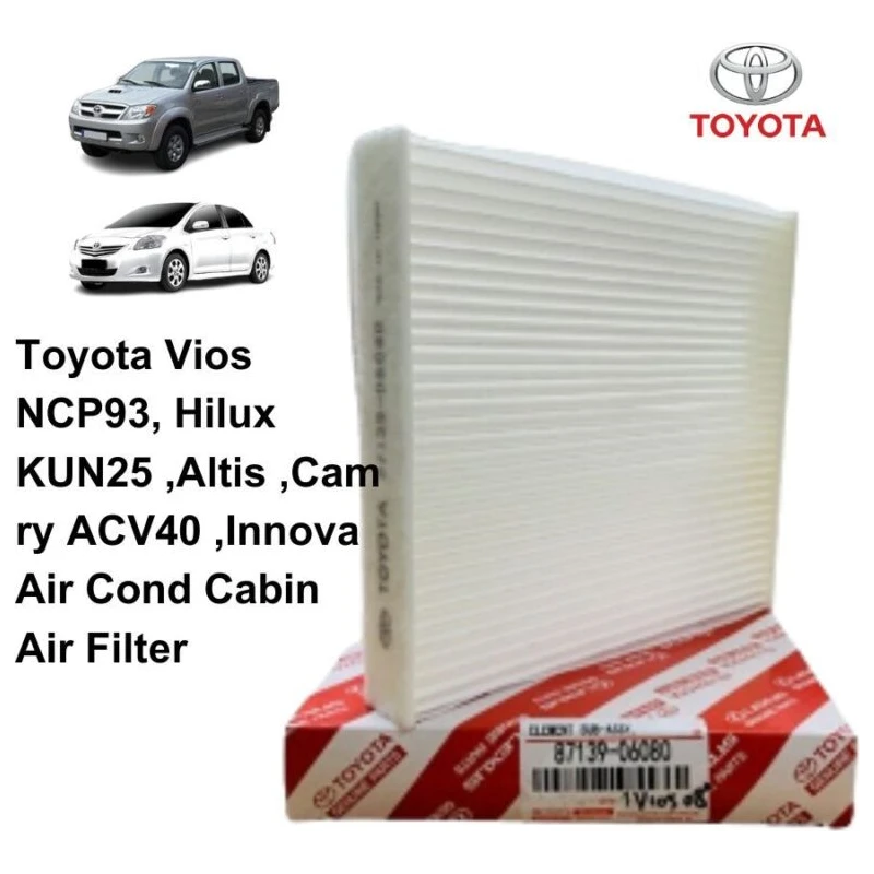 Toyota Vios Ncp93, Hilux Kun25 ,Altis ,Carmy Acv40 ,Innova Air Cond Cabin Air Filter