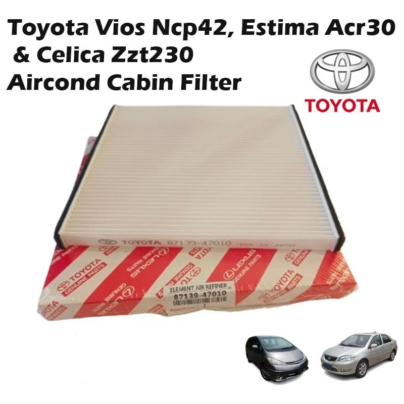 Toyota Air Cond Cabin Filter For Vios NCP42 Estima ACR30 Celica ZZT230 Penapis Kabin Penyaman Udara
