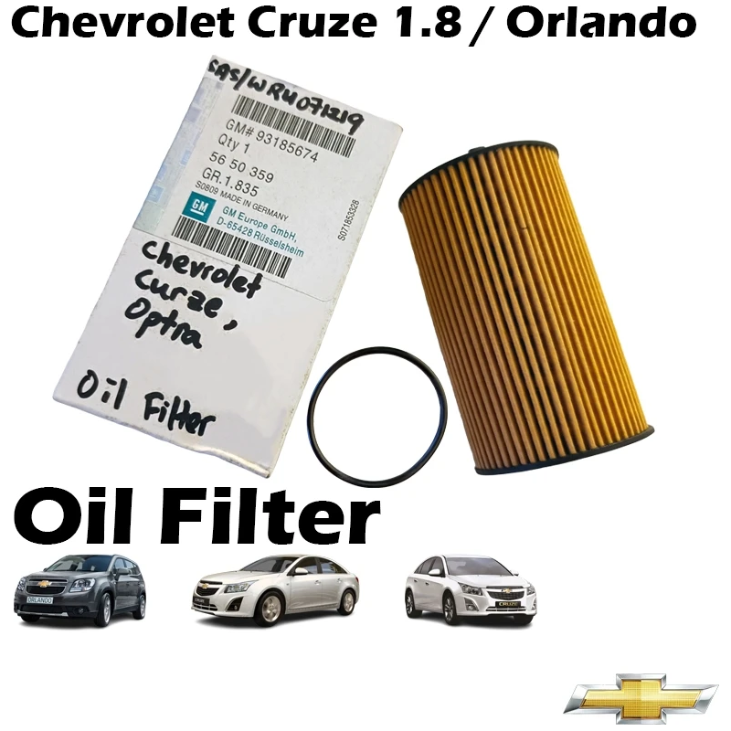 Chevrolet Cruze 1.8 / Orlando Oil Filter 93185674 GM (OEM)