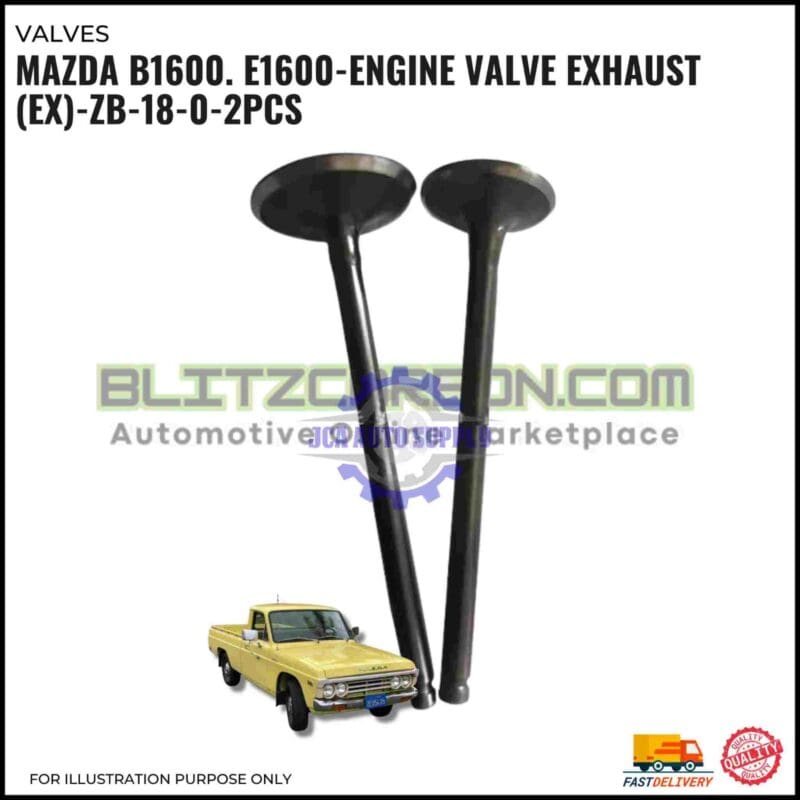 Exhaust Valve (EX)-Mazda B1600. E1600-ZB-18-0