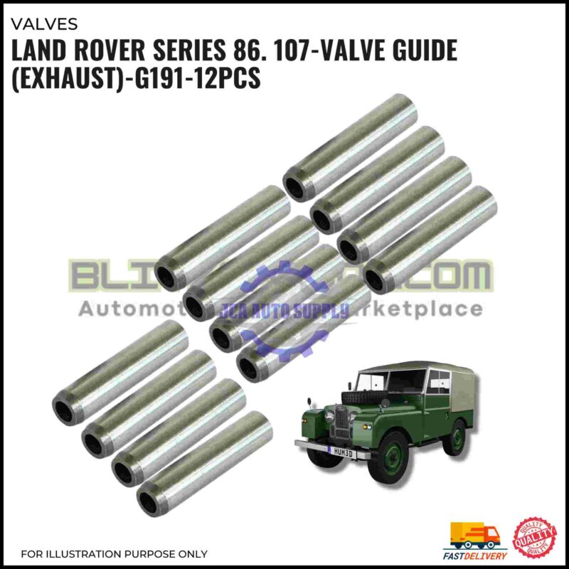 Exhaust Valve Guide Set (12pcs)-Land Rover 86 Series-107 Series-G191