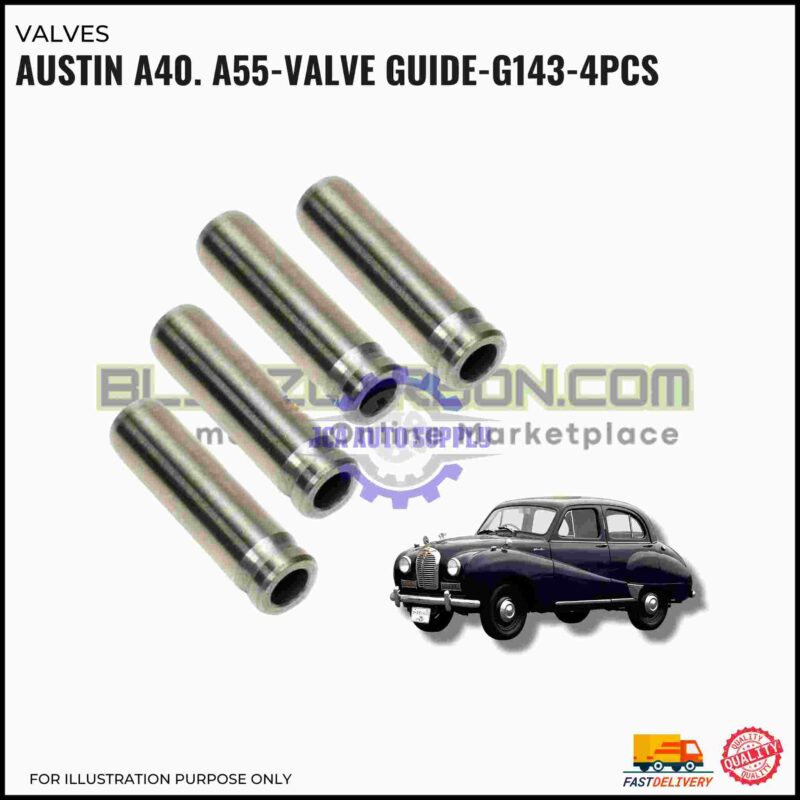 Exhaust Valve Guide Set (4pcs)-Austin A40-A50-A55-G143