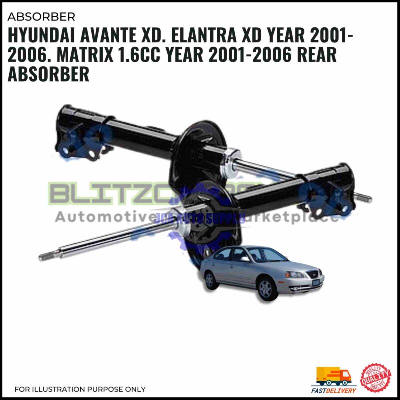 Rear Absorber-Hyundai Avante XD. Elantra XD 2001-2006. Matrix 1.6cc 2001-2006-55361-2D100