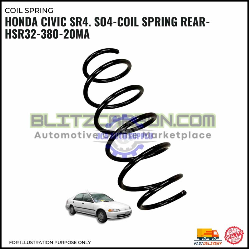 Coil Spring Rear-Honda Civic SR4. SO4-HSR32-380-20MA