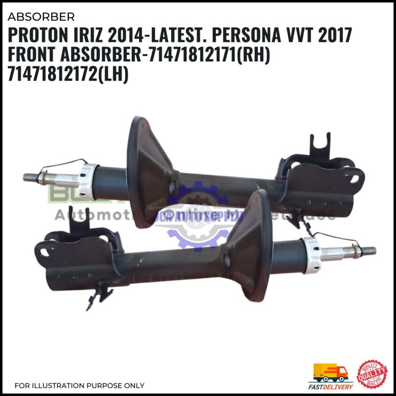 Proton Iriz (2014-Latest)-Persona VVT (2017)-Front Absorber Set-YOKOMITSU-RH-71471812171-LH-71471812172