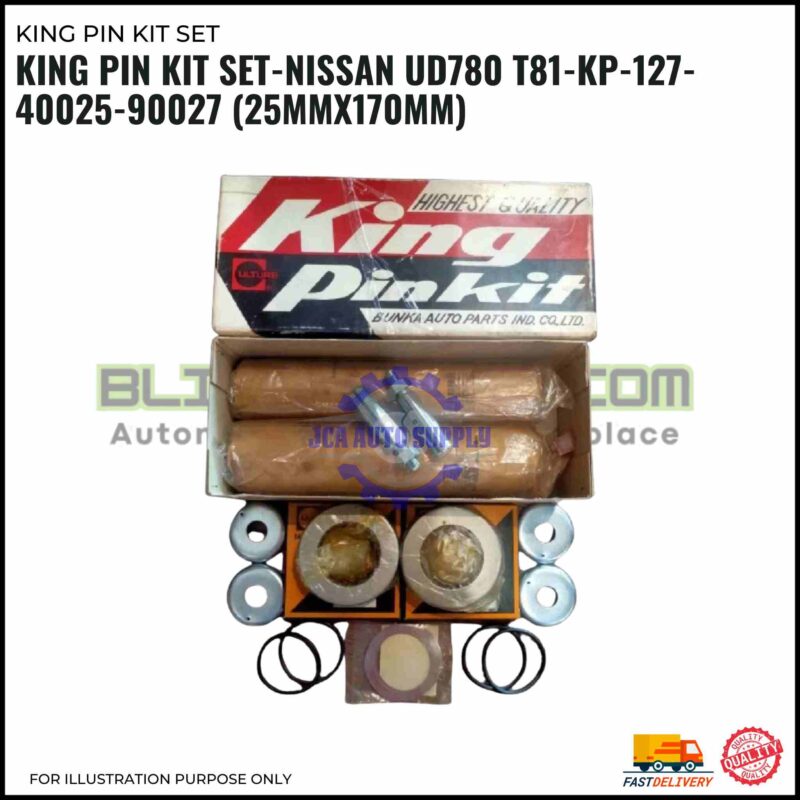 King Pin Kit Set-Nissan UD780 T81-KP-127-40025-90027 (25mmx170mm)