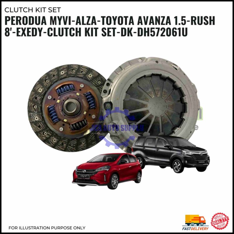 Clutch Kit Set-Perodua Myvi-Alza-Toyota Avanza 1.5-Rush 8'-Exedy-DK-DH572061U