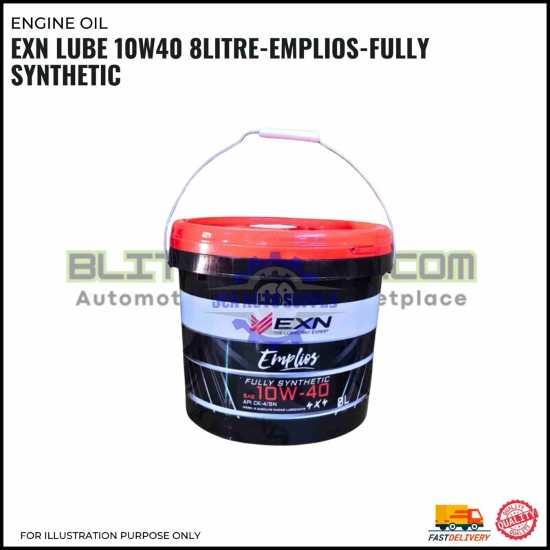 EXN Lube 10W40 8Litre-Emplios-Fully Synthetic