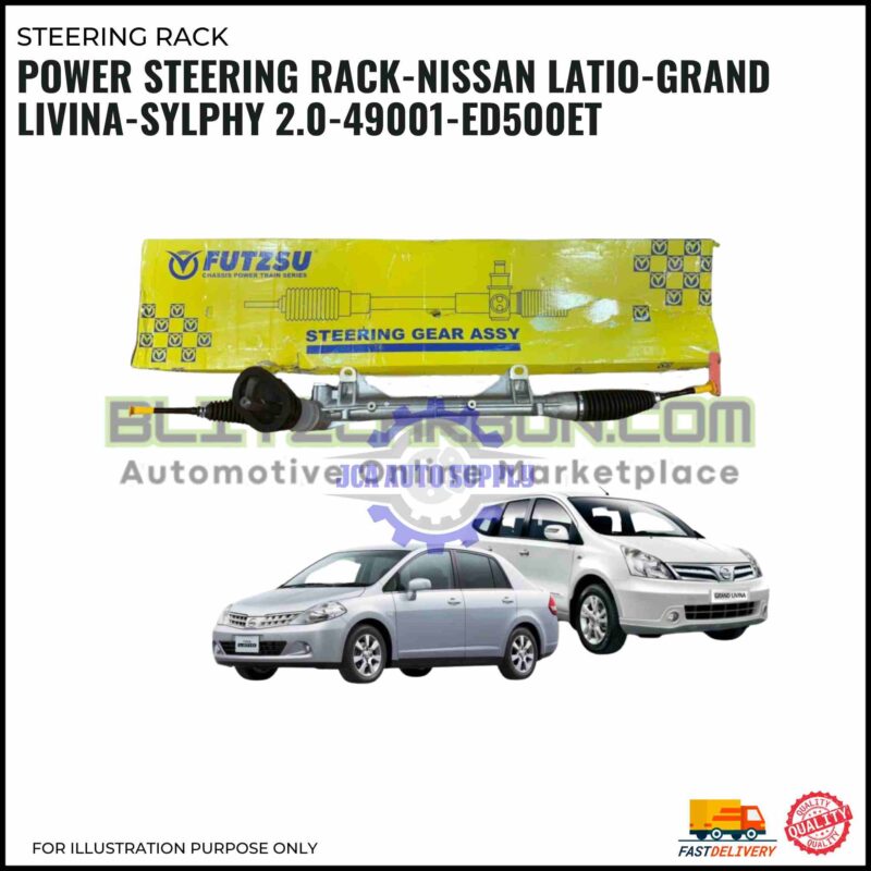 Power Steering Rack-Nissan Latio-Grand Livina-Sylphy 2.0-49001-Ed500et