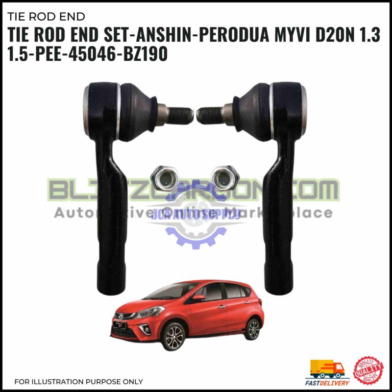 TIE ROD END SET-ANSHIN-PERODUA MYVI D20N 1.3 1.5-PEE-45046-BZ190