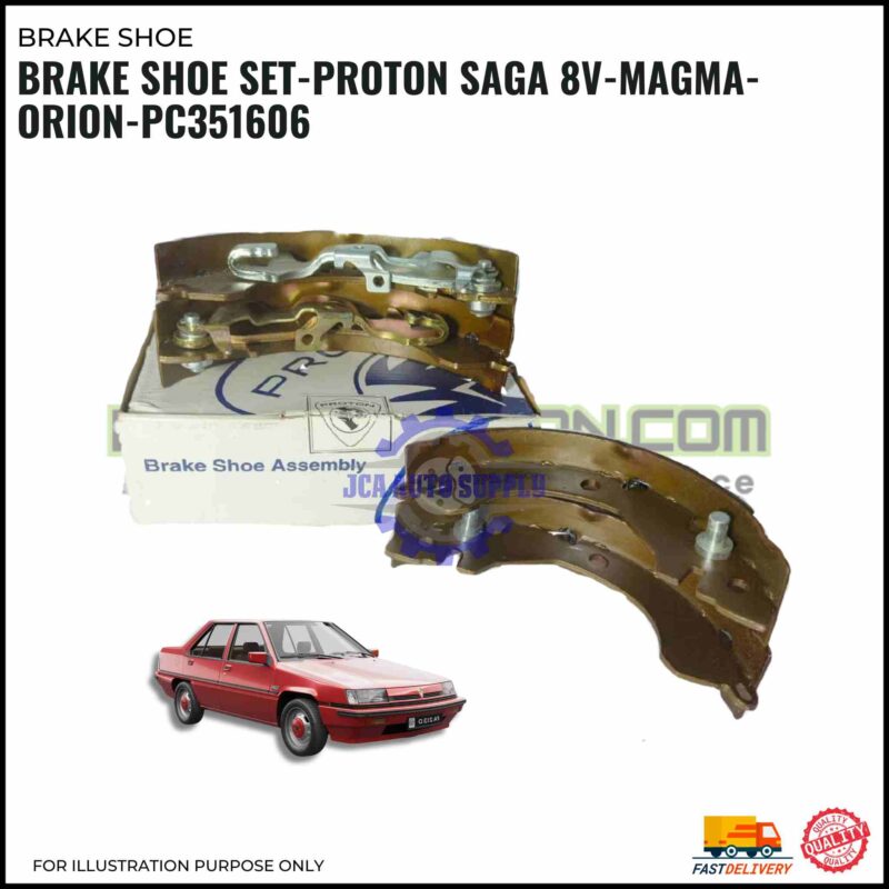 Brake Shoe Set-Proton Saga 8V-Magma-Orion-PC351606