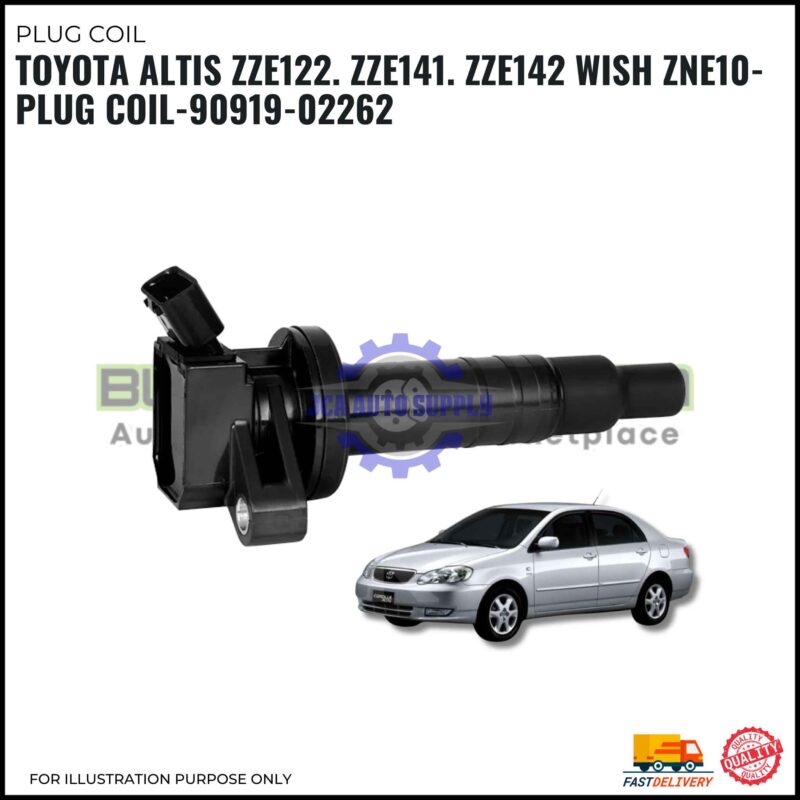 Koil Penyalaan-Toyota Altis ZZE122-ZZE141-ZZE142-Wish ZNE10-Ignition Coil-90919-02262