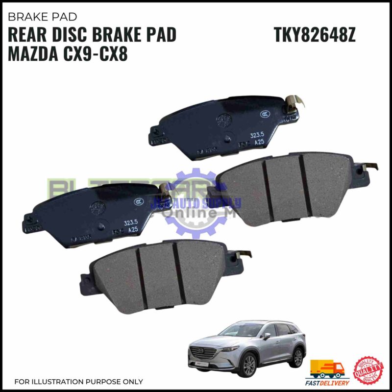 Belakang Brek Pad-Mazda CX9-CX8-Rear Disc Brake Pad Set-TKY82648Z